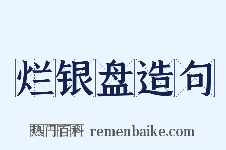 烂银盘造句是什么意思的图片